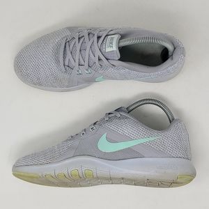 Nike Womens Flex Trainer 8 AJ8168 003 Gray Athletic Running Shoes Size 7 Women